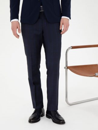 کفش رسمی مردانه سرمه ای پیرکاردین