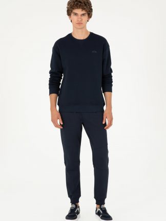 شلوار راحتی مردانه سرمه ای یو اس پولو