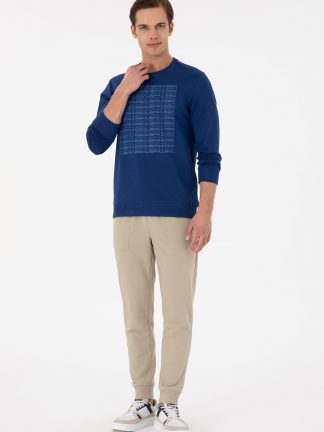 شلوار راحتی مردانه خاکی روشن یو اس پولو