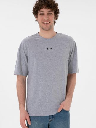 تی شرت مردانه خاکی ملانژ یو اس پولو