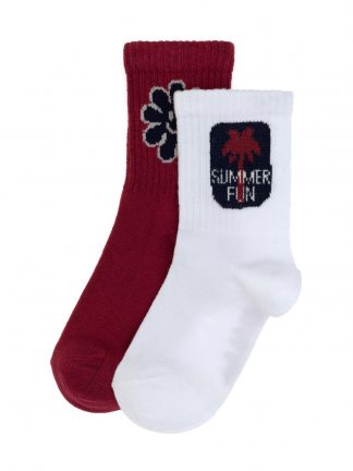 جوراب دخترانه آلبالویی یو اس پولو