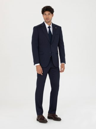 کت و شلوار مردانه سرمه ای پیرکاردین