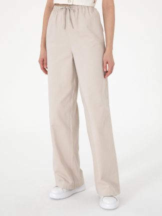 شلوار پارچه ای زنانه بژ پیرکاردین