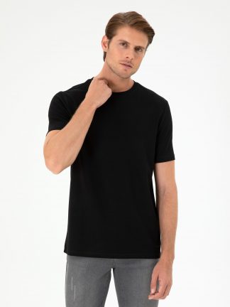 تی شرت مردانه مشکی پیرکاردین