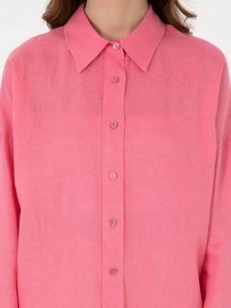 شومیز زنانه صورتی پیرکاردین