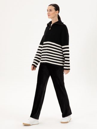 شلوار راحتی زنانه مشکی پیرکاردین