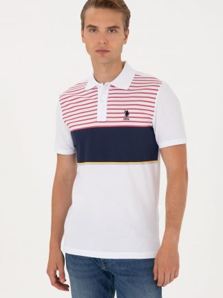 پولوشرت مردانه سرمه ای یو اس پولو