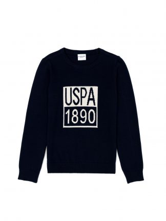 پلیور پسرانه سرمه ای یو اس پولو