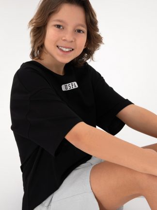 تی شرت پسرانه مشکی یو اس پولو