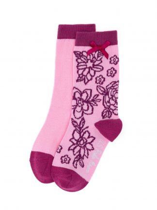 جوراب دخترانه صورتی یو اس پولو