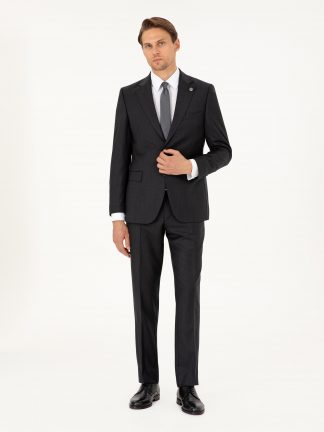 کت و شلوار مردانه خاکستری تیره پیرکاردین