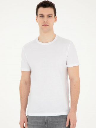 تی شرت مردانه سفید پیرکاردین