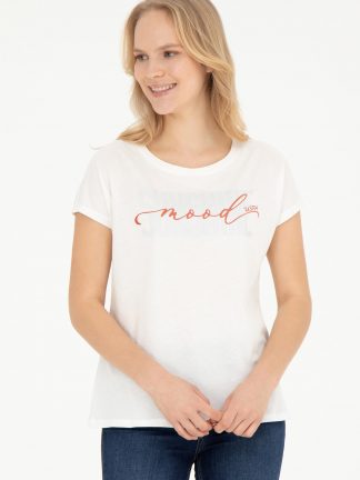 تیشرت زنانه بژ یو اس پولو