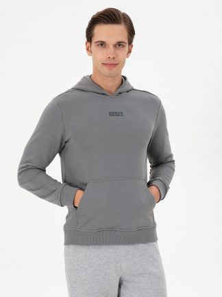 هودی مردانه خاکستری روشن یو اس پولو