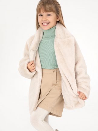 کاپشن دخترانه کرم یو اس پولو