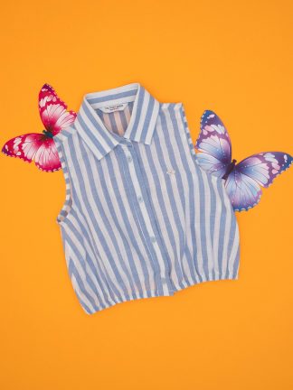 شومیز دخترانه آبی یو اس پولو