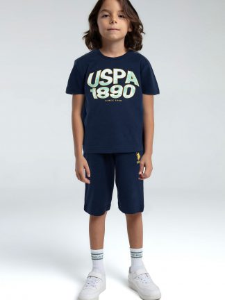 لباس خواب پسرانه سرمه ای یو اس پولو