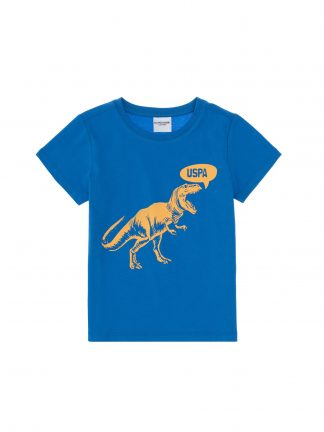 تی شرت پسرانه آبی کوبالت یو اس پولو