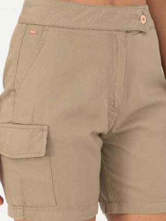 شلوارک زنانه خاکی روشن یو اس پولو