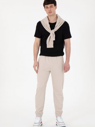 شلوار راحتی مردانه طوسی یو اس پولو