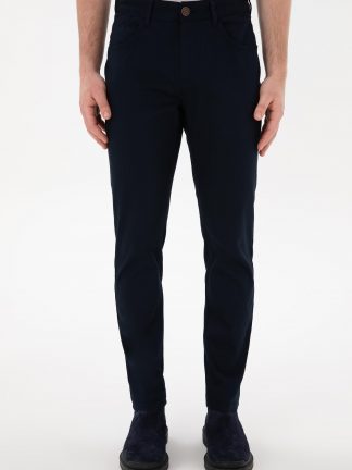 شلوار کتان مردانه سرمه ای یو اس پولو