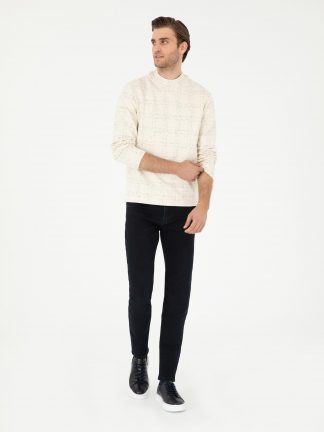 شلوار جین جذب مردانه سرمه ای پیرکاردین