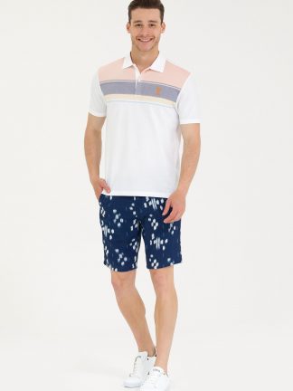 شلوارک مردانه سرمه ای یو اس پولو