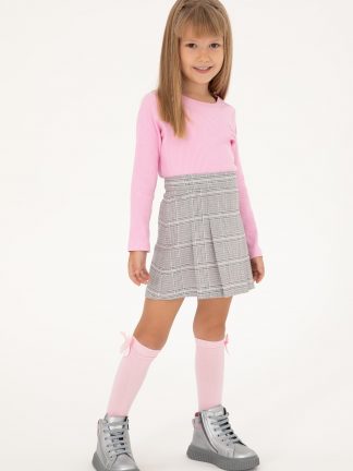 دامن دخترانه خاکستری روشن یو اس پولو