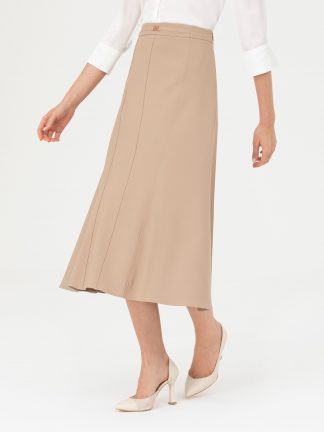 دامن میدی بژ پیرکاردین