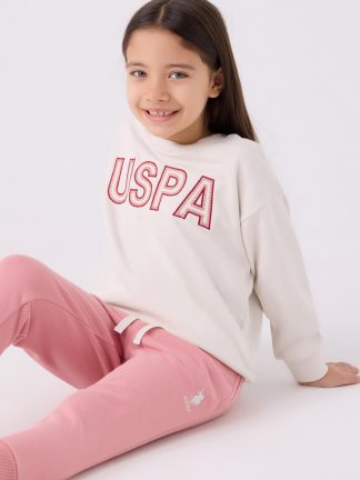 لباس خواب دخترانه طوسی یو اس پولو