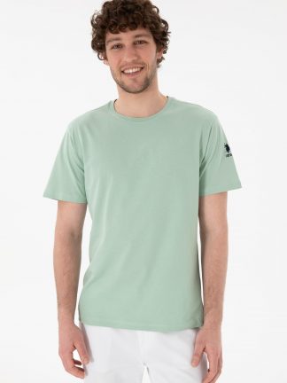 تی شرت مردانه آبی فیروزه ای یو اس پولو