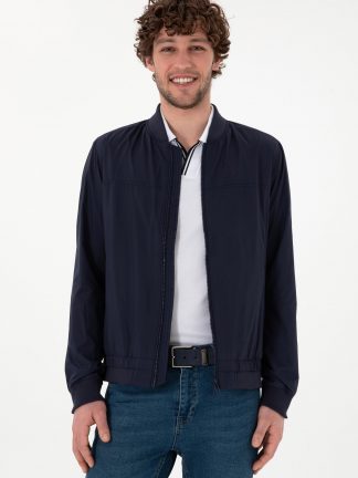 کاپشن مردانه سرمه ای یو اس پولو