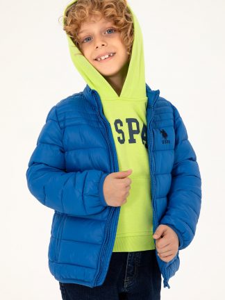 کاپشن پسرانه آبی کوبالت یو اس پولو