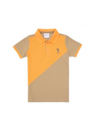 پولوشرت پسرانه خاکی روشن یو اس پولو