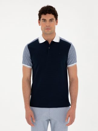 پولوشرت مردانه سرمه ای پیرکاردین