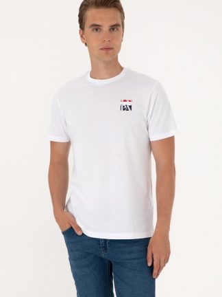 تی شرت مردانه سفید یو اس پولو