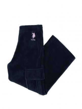 شلوار راحتی دخترانه سرمه ای یو اس پولو