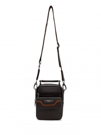 کیف مسنجر مردانه قهوه ای پیرکاردین