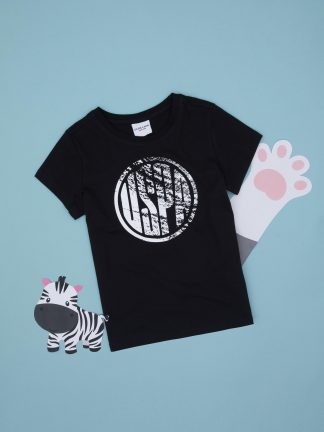 تی شرت پسرانه مشکی یو اس پولو