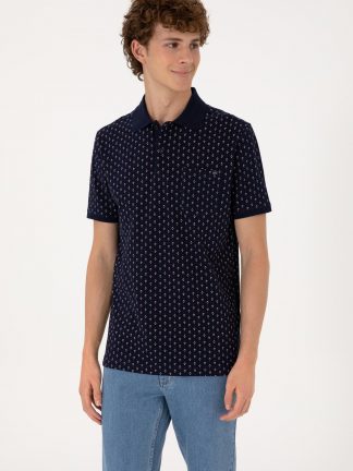 پولوشرت مردانه سرمه ای یو اس پولو