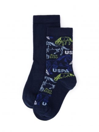 جوراب پسرانه سرمه ای یو اس پولو