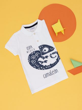 پولوشرت پسرانه سفید یو اس پولو