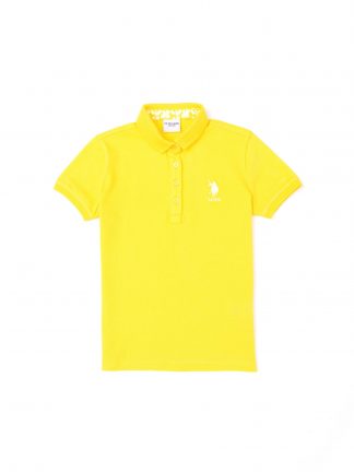پولوشرت دخترانه زرد یو اس پولو