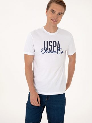 تی شرت مردانه سفید یو اس پولو