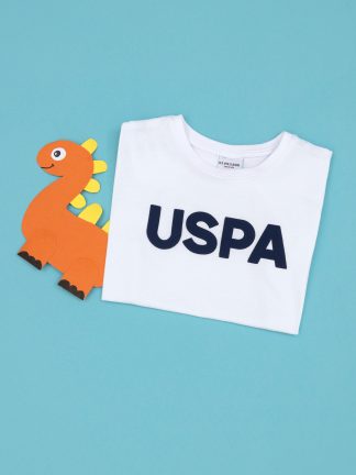 تی شرت پسرانه سفید یو اس پولو