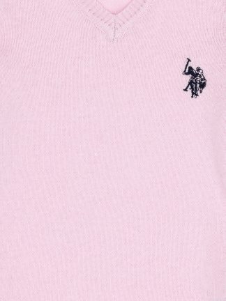 پلیور دخترانه صورتی یو اس پولو