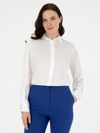 شومیز زنانه بژ پیرکاردین