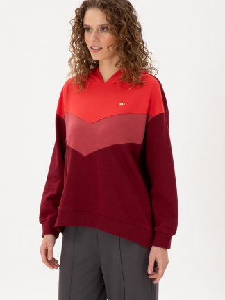 هودی زنانه زرشکی یو اس پولو