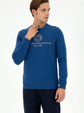 سویشرت مردانه نیلی یو اس پولو