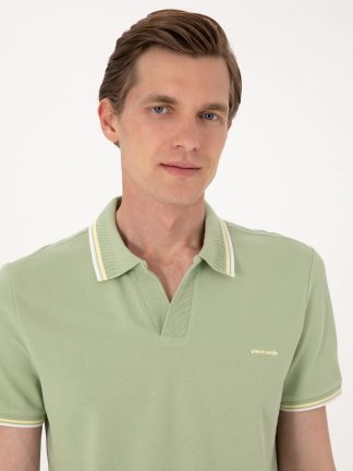 پولوشرت مردانه خاکی روشن پیرکاردین